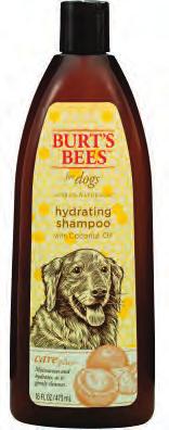 BURT'S BEES HYDRATING SHAMPOO with coconut oil naturally infuses your dog's dry, dehydrated coat with moisture, leaving it silky soft, and allowing your dog to be the best