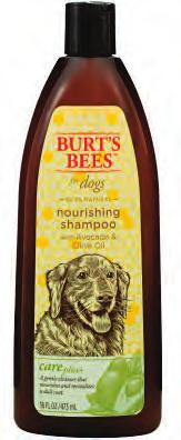 SHAMPOOS BURT'S BEES NOURISHING shampoo with avocado & olive oil renews your dog's skin and coat with moisture and shine as it cleans, allowing your dog to feel good in its own skin again.