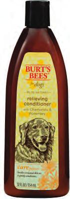 CONDITIONERS BURT'S BEES HYDRATING CONDITIONER with Coconut Oil follows a deep clean of your dog's coat with a natural infusion of moisture, leaving it silky soft, and allowing your dog to be the