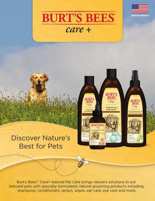 CONDITIONERS BURT'S BEES NOURISHING LEAVE-IN CONDITIONER SPRAY with Avocado & Olive Oil makes brushing out your dog fur easy and fun again.