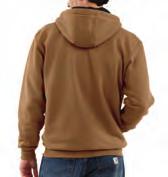 J149 Thermal-Lined Hooded Zip-Front Sweatshirt 12-ounce, 50% cotton/50% polyester blend 100%
