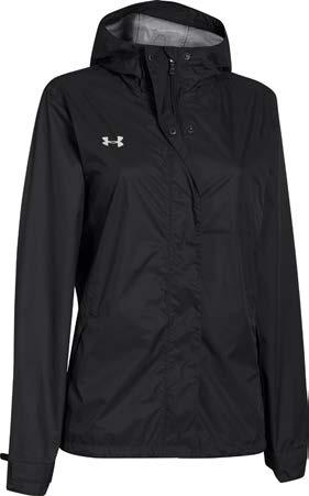 coverage Full zip front with storm flap for enhanced
