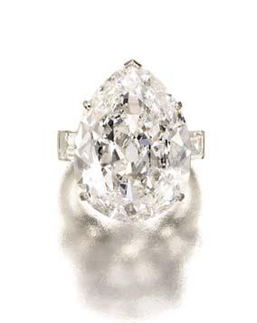 Diamond Ring, mounted by Boucheron, Paris, 15.37 carats, Lot 429, est. $1/1.