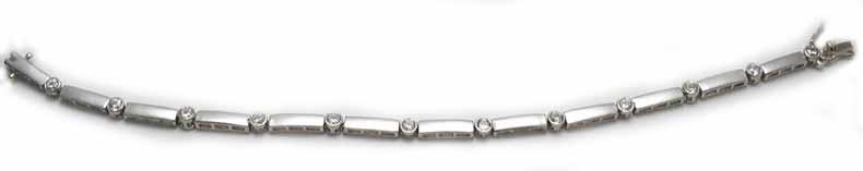 sterling silver) links) WB061/1950 Alternating two-tone sterling silver bracelet VB015/2225