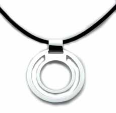 Sterling Silver Necklaces GP006/2500 High Polish Heart Necklace with heart over heart