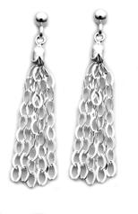 mirrored faceted silver beads