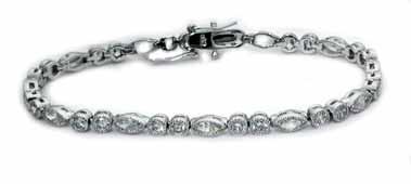 bracelet VB013/2275 Onyx and sterling silver bracelet
