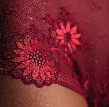 ultrafine all-over lace, this collection is pure