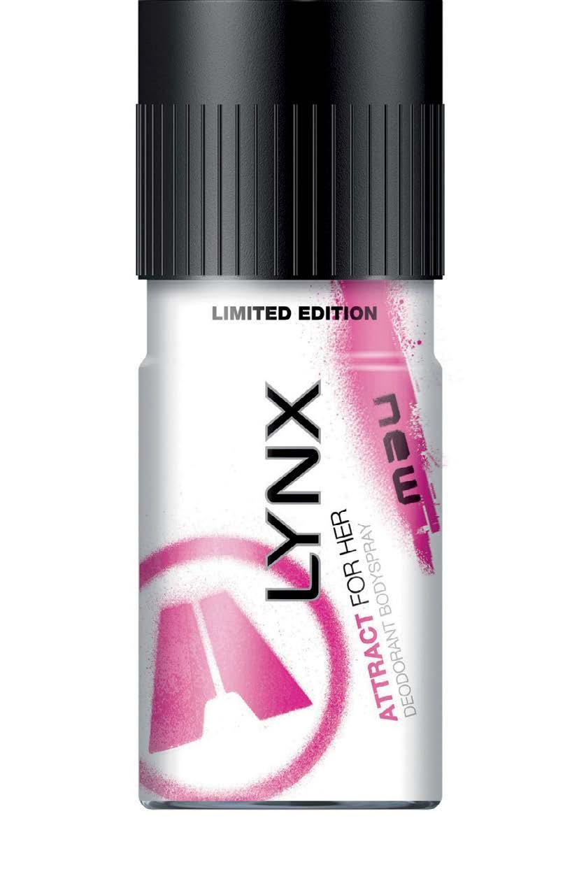 World News LYNX SET TO ATTRACT WOMEN In a new venture, Unilever brand Lynx has set its sights on attracting the female market as it launches its first ever Lynx deodorant bodyspray for women Lynx