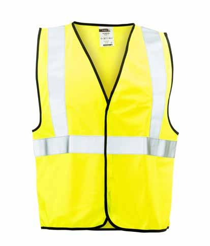 REFLECTIVE VEST FLAME RETARDANT WITH VELCRO SA003-FR PRODUCT INFORMATION Flame Retardant vest made with 100% Polyester fluorescent yellow open weave fabric The Flame Retardant tape is 100% cotton
