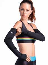 CYCLING Our arm warmers are made with a Poly outer layer and a