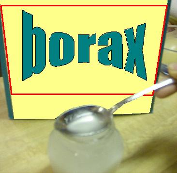(Add a little more borax water mixture if needed.