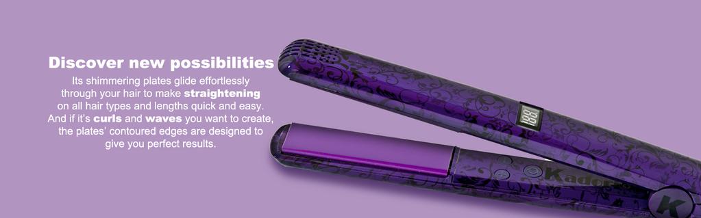 The way to get glossy, straight hair is to use a flat iron. Hair straighteners uses heated ceramic tourmaline plates to iron out the kinks in each strand of hair.