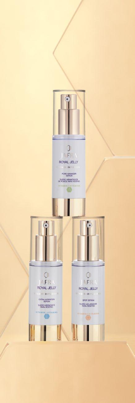 *With purchase of Royal Jelly Essentials Set. REFINE PORES Vitamin Infusions Pore Minimizer Serum with Vitamin A 1 fl. oz. $20*each SAVE OVER 50% Retail Value: $40 50030 Limit 2 per set. CHOOSE 1 A.