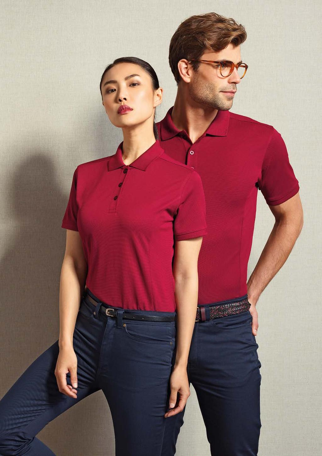 UNIFORMS THAT WORK FOR YOU PR630 next generation PERFORMANCE POLO PR632 MEN S COOLCHECKER PLUS PIQUE POLO - COOLPLUS PR630 Ribbed knit collar and cuffs 3 button placket, self coloured Side panels for