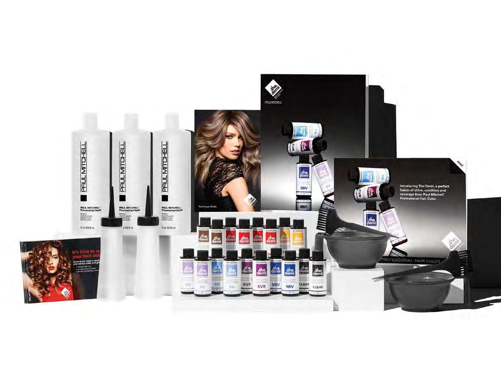 INTRODUCING THE DEMI THE DEMI Salon Offer PURCHASE: Choose any 60 shades from The Demi demi-permanent hair color RECEIVE FREE: 3 Processing Liquid, 33.8 oz.
