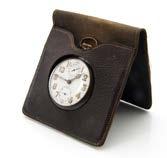 dial 150-250 260. An early 20th Century Zenith gun metal pocket watch with alarm, appears to run, with a Bravington s leather case (2) 255.
