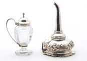 A cased Victorian silver Apostle teaspoon and tong and strainer spoon set, together with a cased set of silver plated