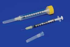 15 Monoject Standard Tuberculin Syringes latex free SoftPack Tuberculin Syringes - Sterile Soft pack packaging Permanently attached needle Low dead space 1180125158 1mL TB Syringe 25 x 5 8 100/500