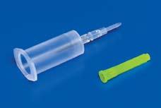 combination of blood collection tube holder and luer lock adapter Provides a secure connection when performing direct draw from a catheter line into blood