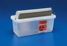 37 In-Room Sharps Containers with Always-Open Lid 851201 In-Room System with Always-Open Lid Always-Open lids provide convenient, quick and easy point-of-use sharps disposal.