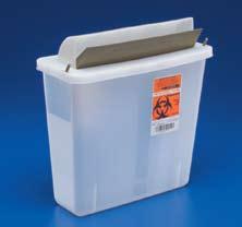 Wall enclosures, brackets and adhesive-backed holders are available. Code Description Dimensions Ship Case 851201 5 Quart, Clear 11 H x 4.75 D x 10.75 W 20 851301 5 Quart, Transparent Red 11 H x 4.