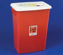 75 D x 18.25 W 5 Large Volume Containers with Hinged Lid 8980 8 Gallon, Red 17.75 H x 11 D x 15.5 W 10 8997 8 Gallon, Red, with Sealing Gasket Lid 17.