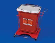1-800-962-9888 SharpSafety Large Volume SharpsCart Foot Pedal Carts and Floor Brackets 8980FP 8938FP 8941FP Container Not Included Container Not Included Container Not Included Foot Pedal Carts and