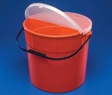 The versatile lid on the 7 and 10 gallon containers features both a wide opening for large instruments and an integrated sharps port for smaller items.