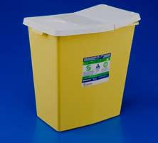 8934 8939 8985S Adjustable sliding lid reduces the possibility of aerosolization and accommodates chemotherapy waste of various types and sizes.