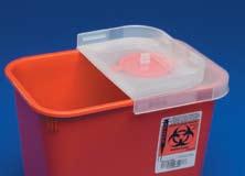 Available holders and brackets secure containers wherever needed. Plastics and pigments are safe to autoclave or incinerate. For use on countertops or mounted on the wall.