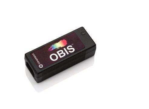 OBIS Single Laser Power Supply (included with ) Cord Length: 1219.2 mm (48.0 in.) Power Cord sold separately 104.4 mm (4.1 in.