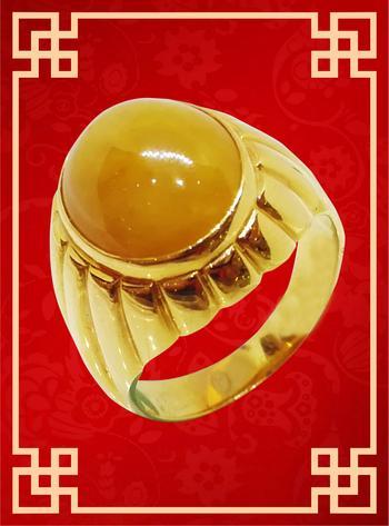 FORTUNE JADE RING FORTUNE JADE RING This yellow jade ring symbolizes joy and energetic way of being.