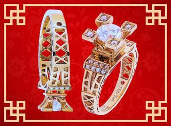 Depicting the world most famous monument, this exquisite piece avow an eternal love promise for newly-weds
