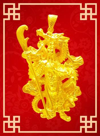 24K GOLD GUAN YU PENDANT 999 PURE GOLD GUAN YU PENDANT (17PGPB0021) This immaculate handcrafted "