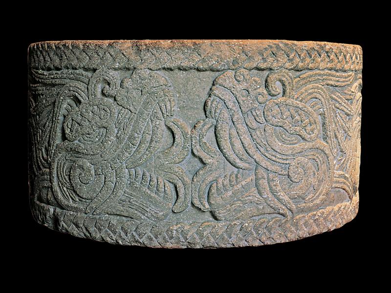 Vessel of the Feathered Serpent Quetzalcoatl. 1450 1521. Stone.