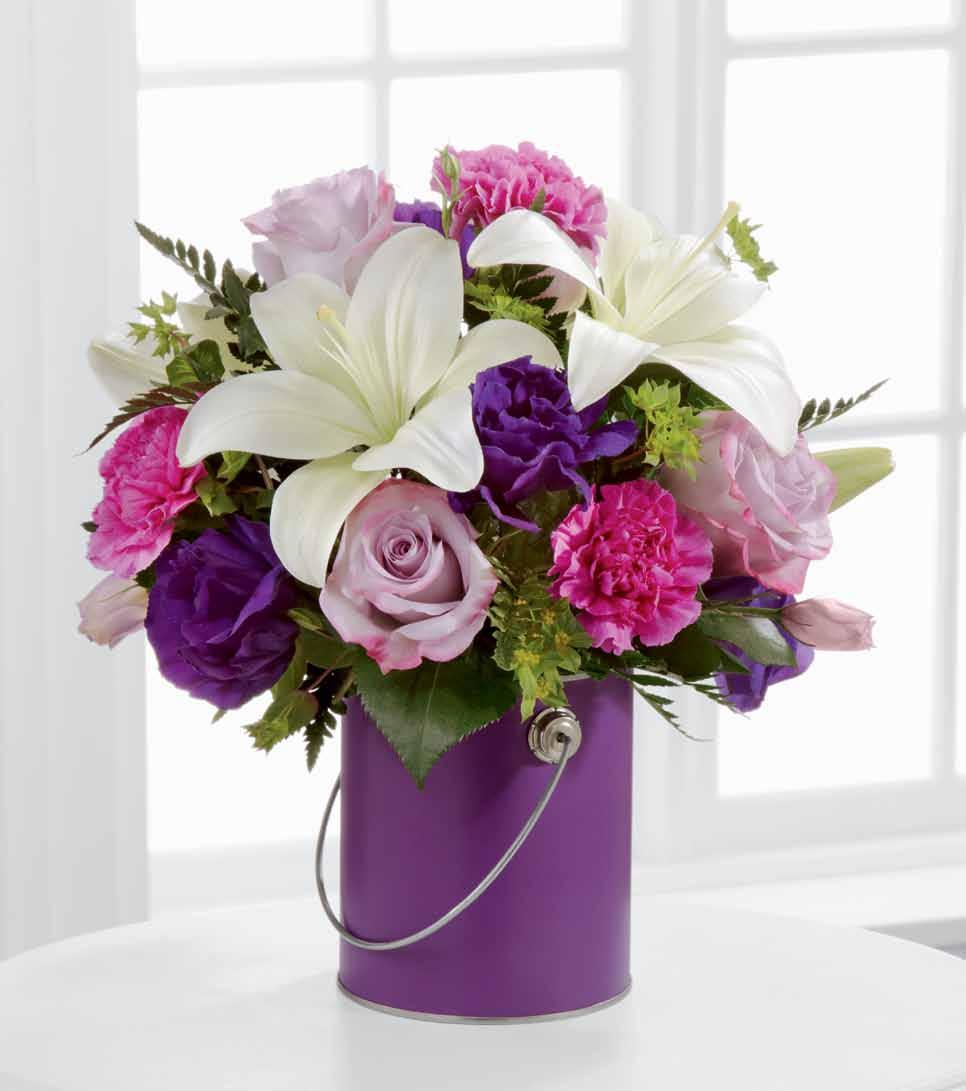 Flowers say it better. ftd says it best. color your day PCL deluxe The FTD Color Your Day With Beauty Bouquet delivered SRP $49.