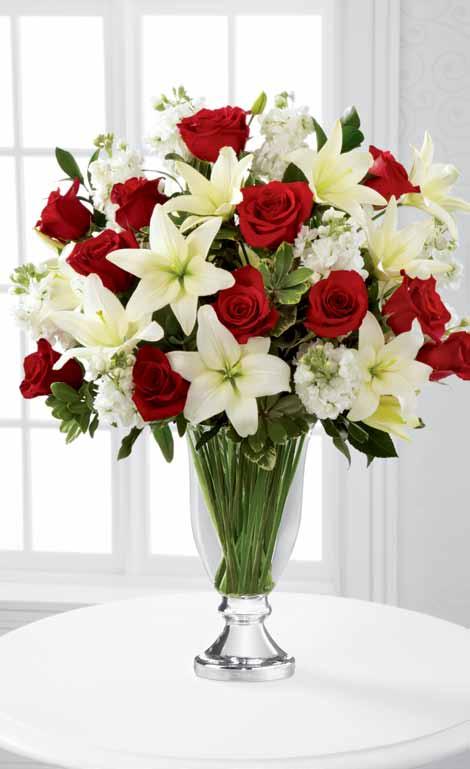 Flowers say it better. ftd says it best. VW7d V10d THE FTD grand occasion Bouquet by vera wang VW7 Exquisitely shaped glass vase features a silver-electroplated base.