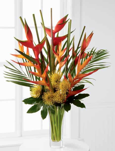LX113 admiration 16 Pale Yellow 60 cm Roses 12 White Stock stems 8 Peach Asiatic Lily stems 1 Flared Glass Vase (#LUX-Edge) Approx. 32"h x 22"w DELIVERED SRP $154.