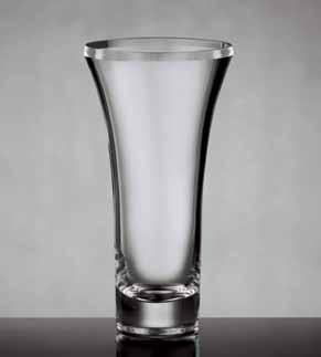 ) QW LUX-twist Flared Glass Vase 5 1 / 2" dia. x 11"h.