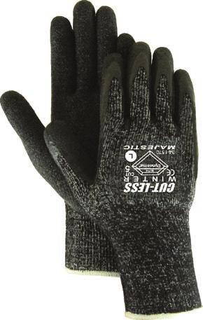making these gloves ideal for wet and blustery cold conditions. The soft, pliable pigskin covers the palm, knuckles, thumb, index and fingertips.