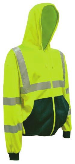 Lime 50109 Medium 50112 2XL 50113 3XL Orange 50114 Medium 50115 Large 50116 XL 50117 2XL 50118 3XL Class 3 High-Vis Hooded Sweatshirt Lime Fluorescent sweatshirts are the comfortable way to provide