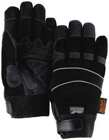leather.  Gloves are waterproof and feature a Heatlock lining for added warmth.