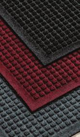 Nitrile rubber surface offers better chemical resistance and more slip resistance than vinyltopped mats.