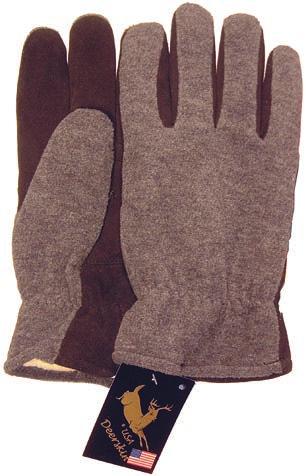 Mechanics/Drivers Gloves FALL / WINTER FLYER Grain Deerskin Drivers Gloves Keystone Thumb, Thinsulate Lined Deerskin is the warmest of the leathers and is very soft and long-wearing.
