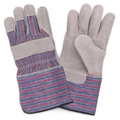 Palm Work Gloves Rubberized Safety Cuff, Pile Lined Cowhide gloves are a good value for most applications requiring tough  Pile-Lined style with 2-1/2" rubberized