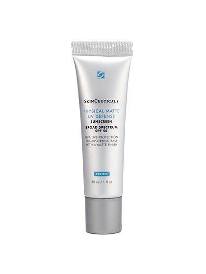 SkinCeuticals Physical Matte UV Defense SPF 50, $34 at bliss.com Dr. Kazin recommends this one as a top physical sunscreen. And Influensters agree saying, it's ideal for anyone with oily skin.