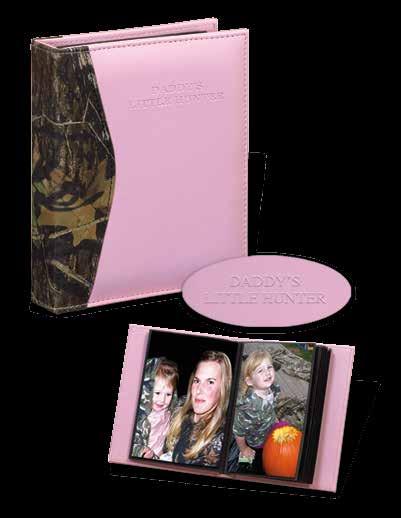Album holds 100 4" x 6" photos Mossy Oak Break-Up with black leather DADDY S