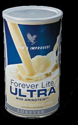 Forever Lite Ultra with Aminotein (524g) 325 Chocolate 324 Vanilla Aminotein and Aminogen are registered trademarks of Triarco