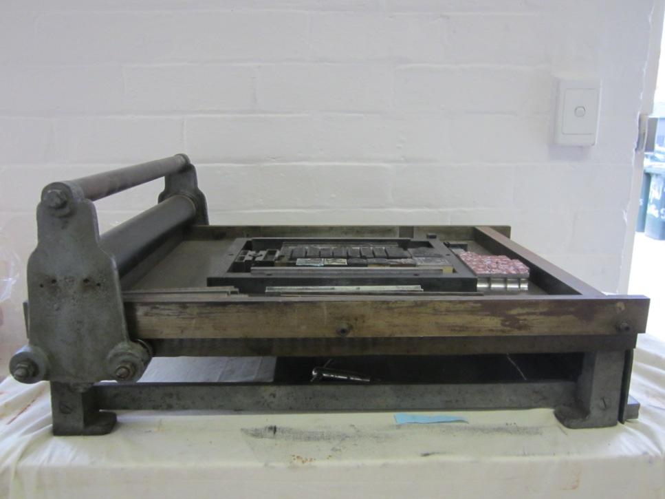 Letterpress News Not only have we had a very enthusiastic class learning the basics of Letterpress from Allan Dabscheck, we have also been the recipients of some very welcome sponsorship.